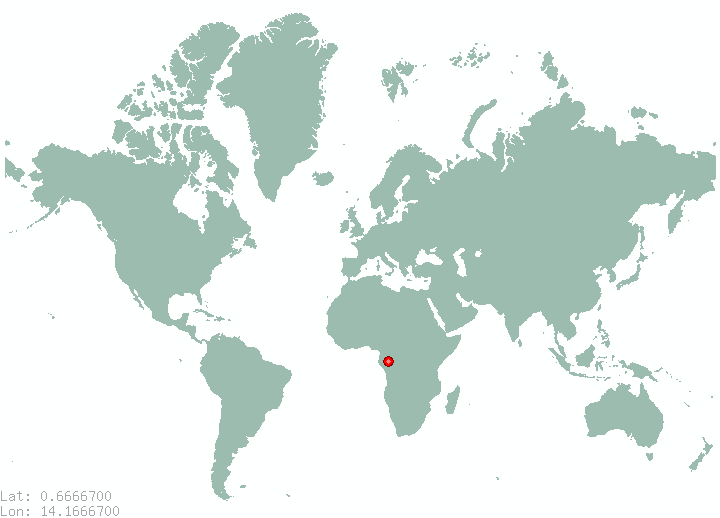 Mbizo in world map